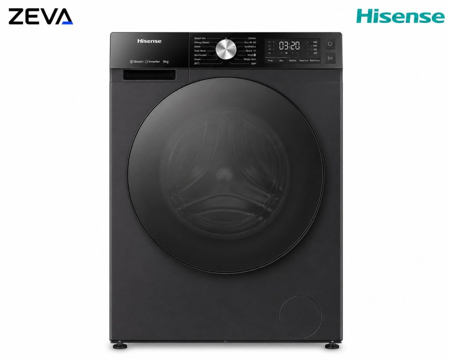 غسالة هايسنس 10.5 كغم بفتحة أمامية مع محرك Inverter والتحكم عبر Wi-Fi