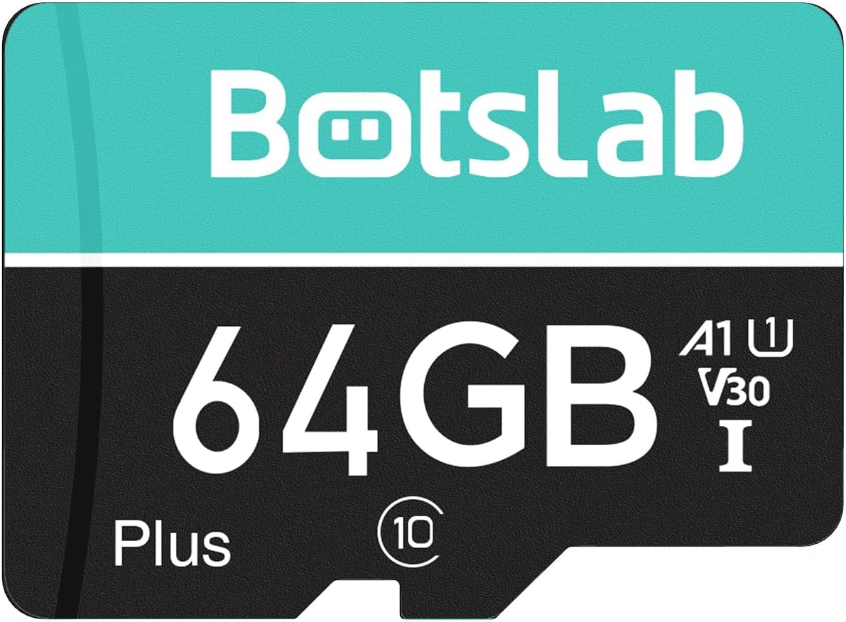 بطاقة ذاكرة بوتسلاب Micro SD بسعة 64GB مخصصة لكاميرات السيارات Dash Cam وتسجيل الفيديو المستمر