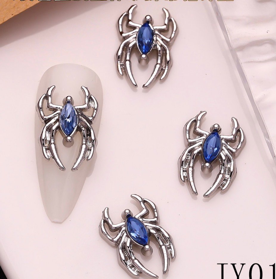 Spider brooch for nails