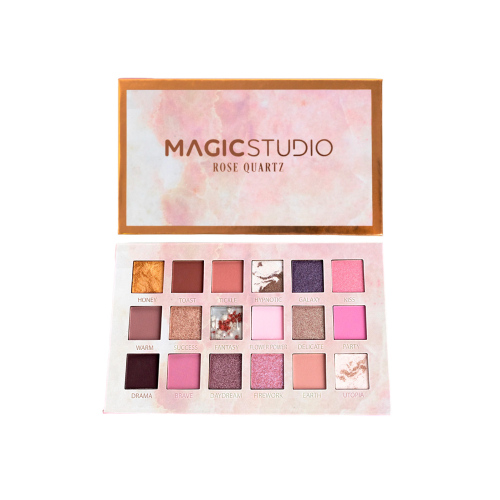 Miswag - Magic Studio Rose Quartz Eyeshadow Palette - 18 Colors