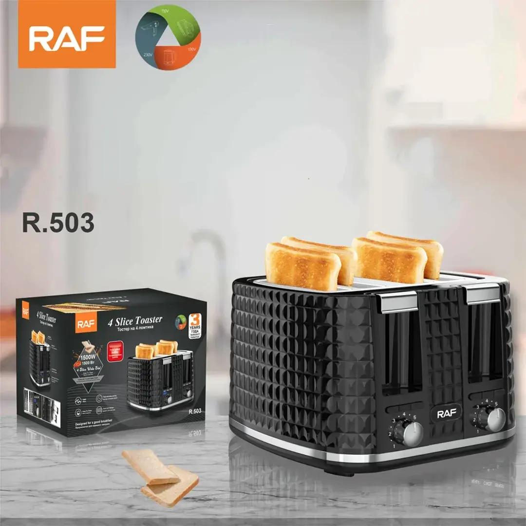 محمصة خبز راف 1500 واط RAF Electric Bread Toaster 1500W