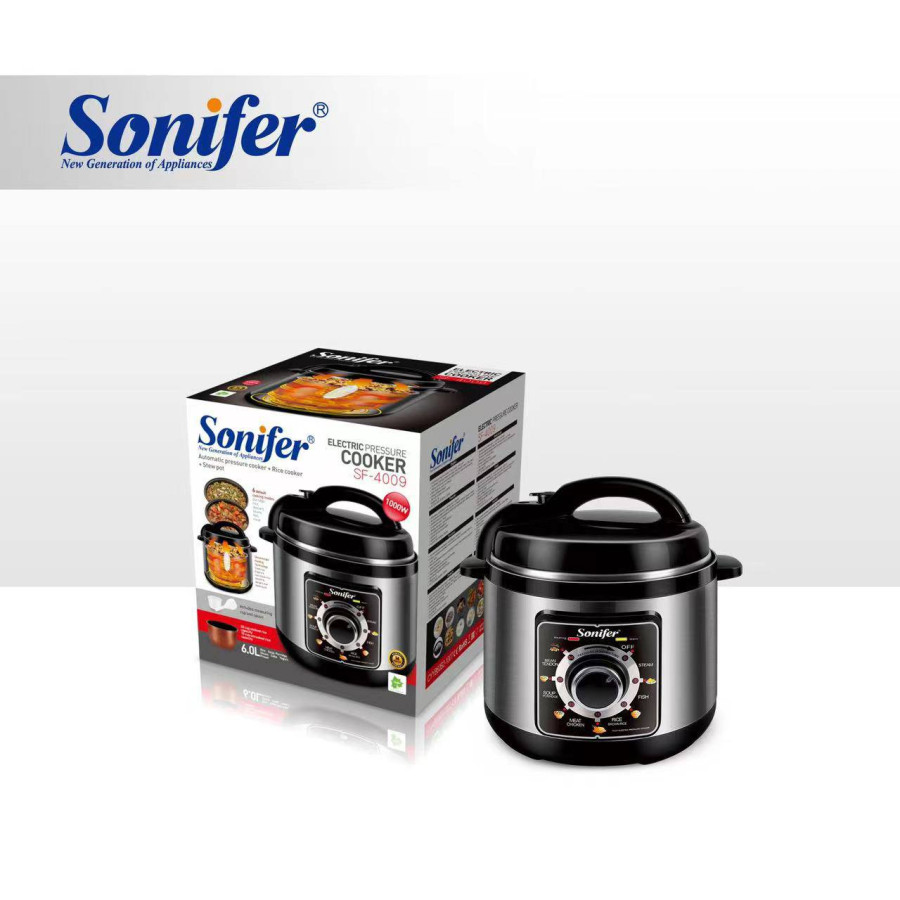 قدر ضغط كهربائي سونيفر 6 لتر Sonifer Electric Pressure Cooker 6L
