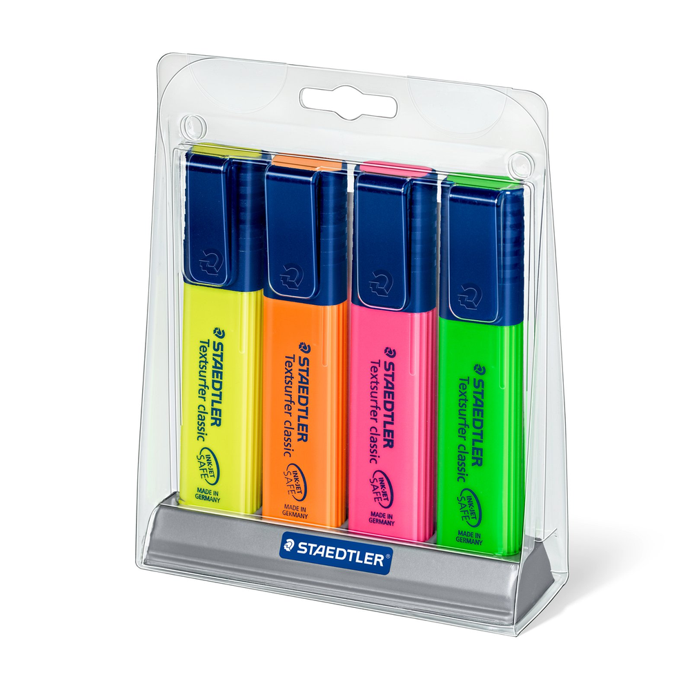 STAEDTLER Textsurfer Classic highlighter stand-up set - 4 colours