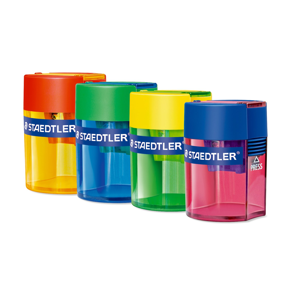 STAEDTLER Single-hole tub sharpener - assorted colours