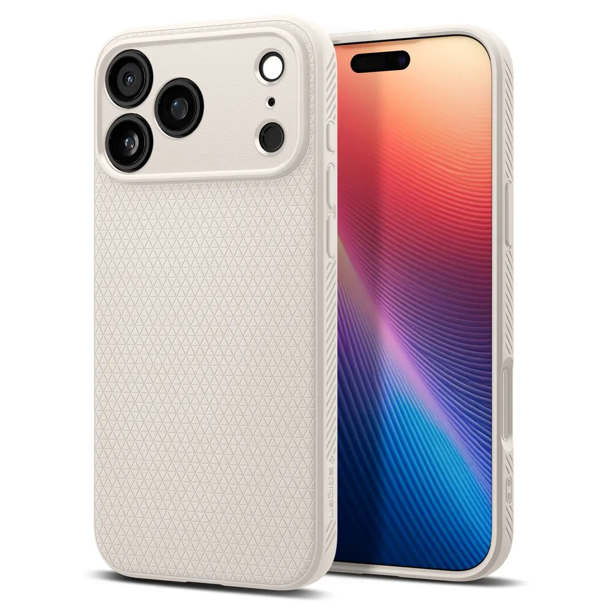 Spigen iPhone 17 Pro Liquid Air Case - Natural Titanium