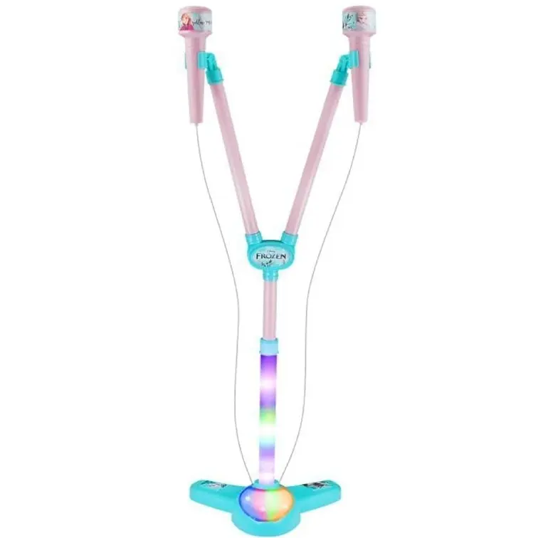 OTL Technologies Disney Frozen RGB Bluetooth Microphone Stand with Dual Microphones