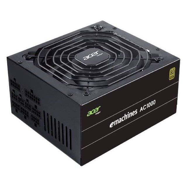 مزود طاقة Acer AC1000W 80+ Gold [كامل الوحدات] (أسود)