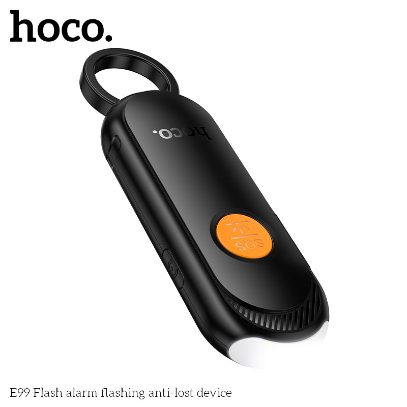 جهاز تعقب HOCO E99 لمنع الفقدان للحقائب مع إنذار 120dB وإضاءة طوارئ يدعم Apple Find My