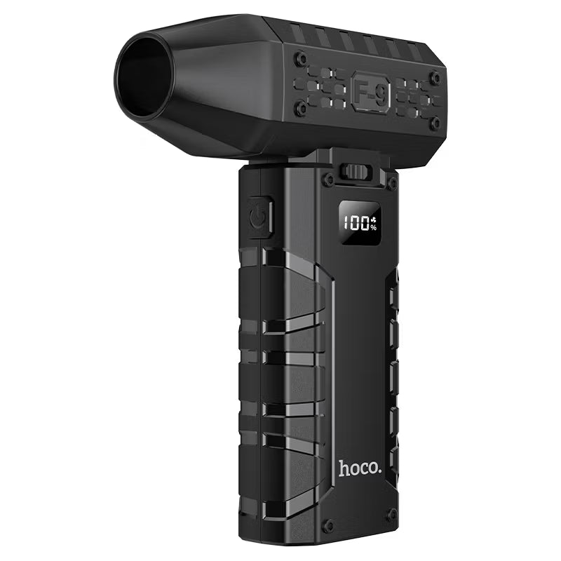 منفاخ هواء ومروحة محمولة hoco HX67 Force بقوة 60W وسرعة 80000rpm مع شاشة LED