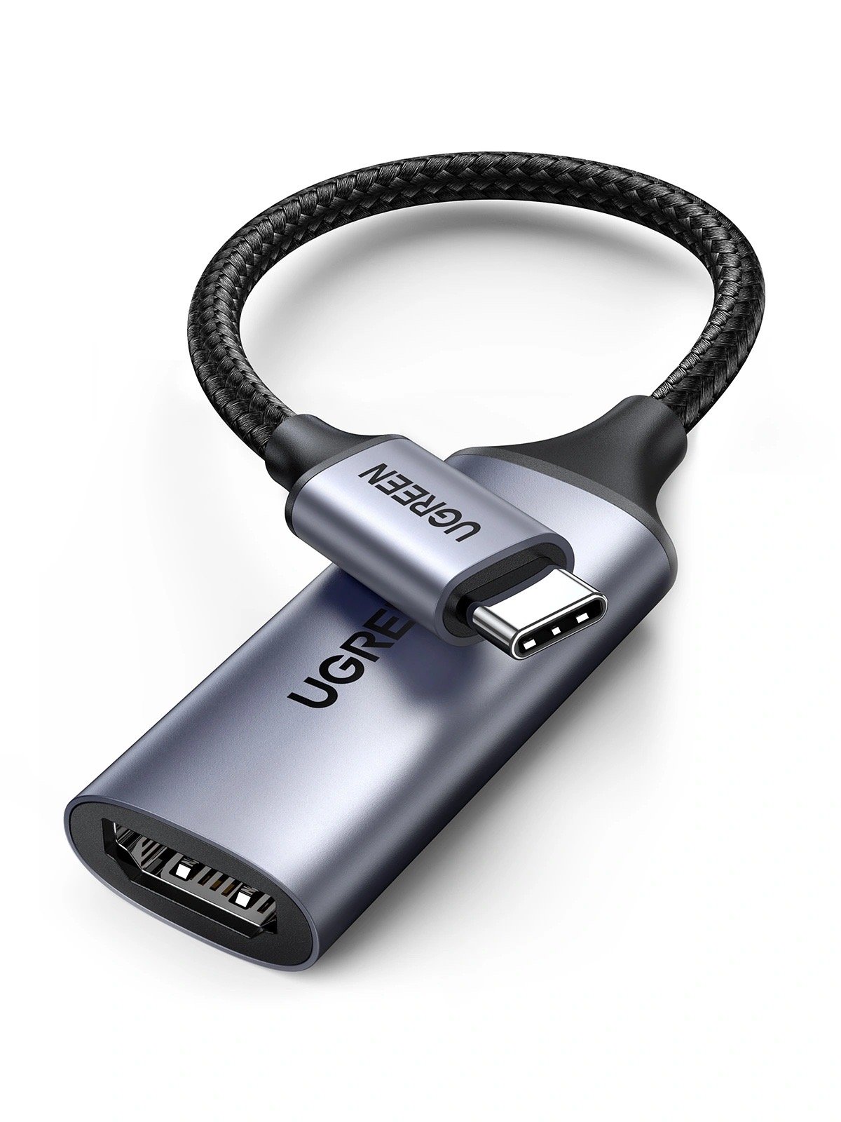 محول UGREEN من Type-C إلى HDMI بهيكل من الألومنيوم - دقة 4K وتردد 60 هرتز