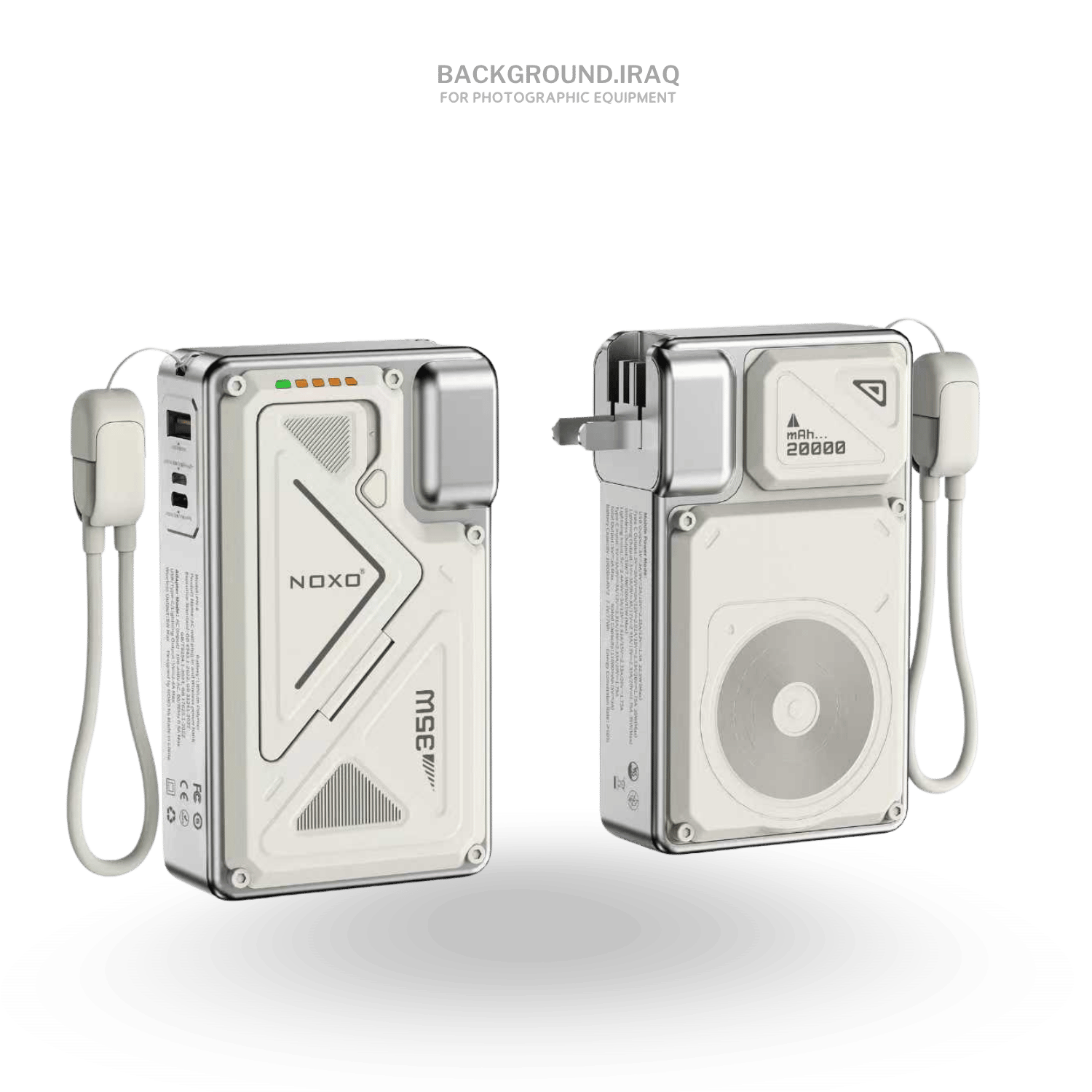 بور بانك PN-8 20000mAh 35W Built-in AC Wall Plug Wireless Power Bank