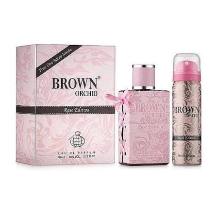 Brown Orchid Rose Edition Eau de Parfum by Fragrance World 80ml