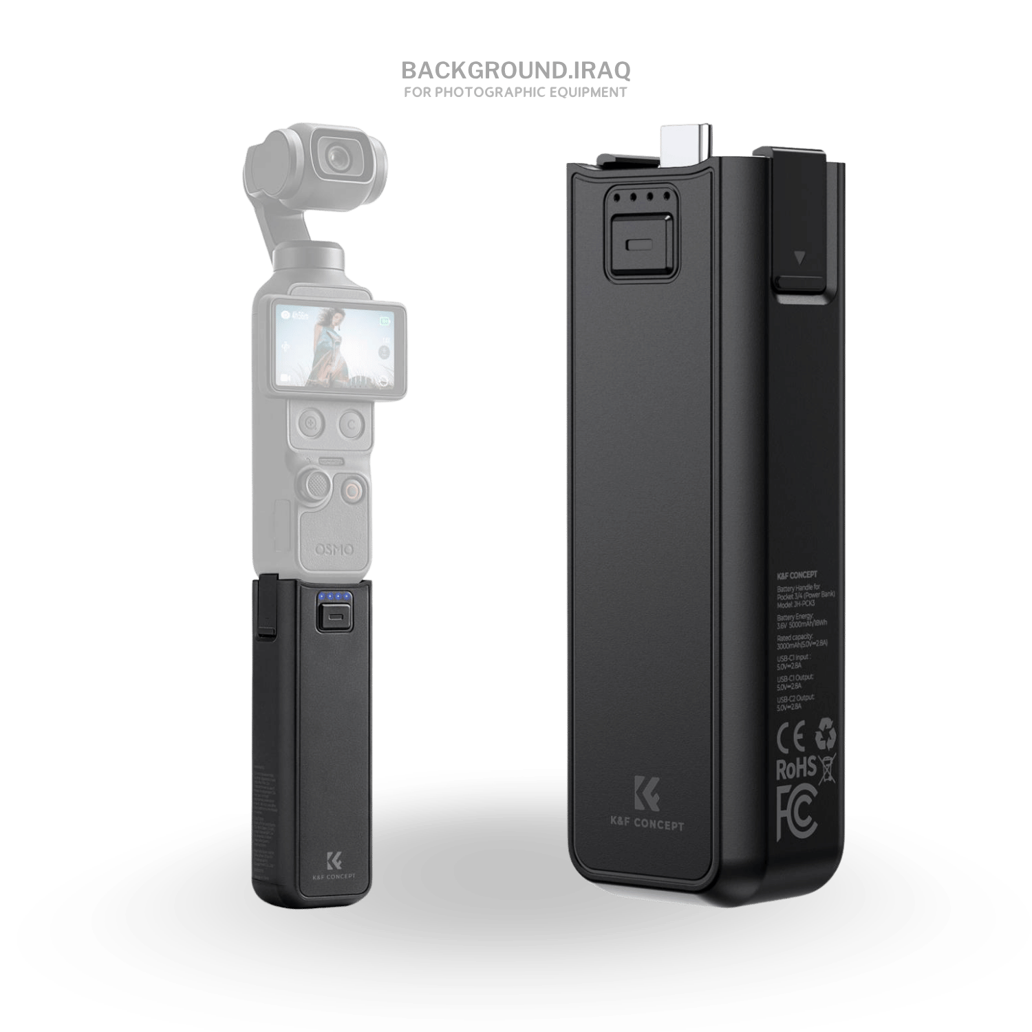 KF28.0139 5000mAh Fast Charging Battery Handle for Osmo Pocket 4/4p/3