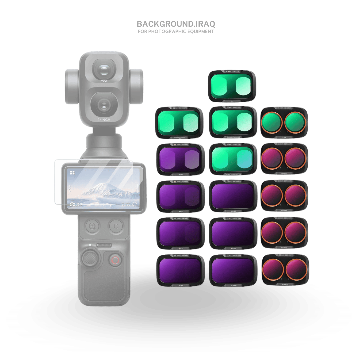KF Filter Set for DJI Osmo Pocket 4P 16-Pack Full Kit