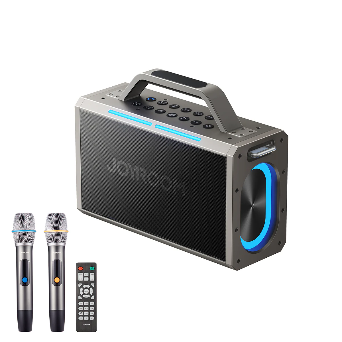 جويروم (Joyroom) مكبر صوت لاسلكي بميكروفون مزدوج من سلسلة بايز (Pies Series) موديل JR-MW03