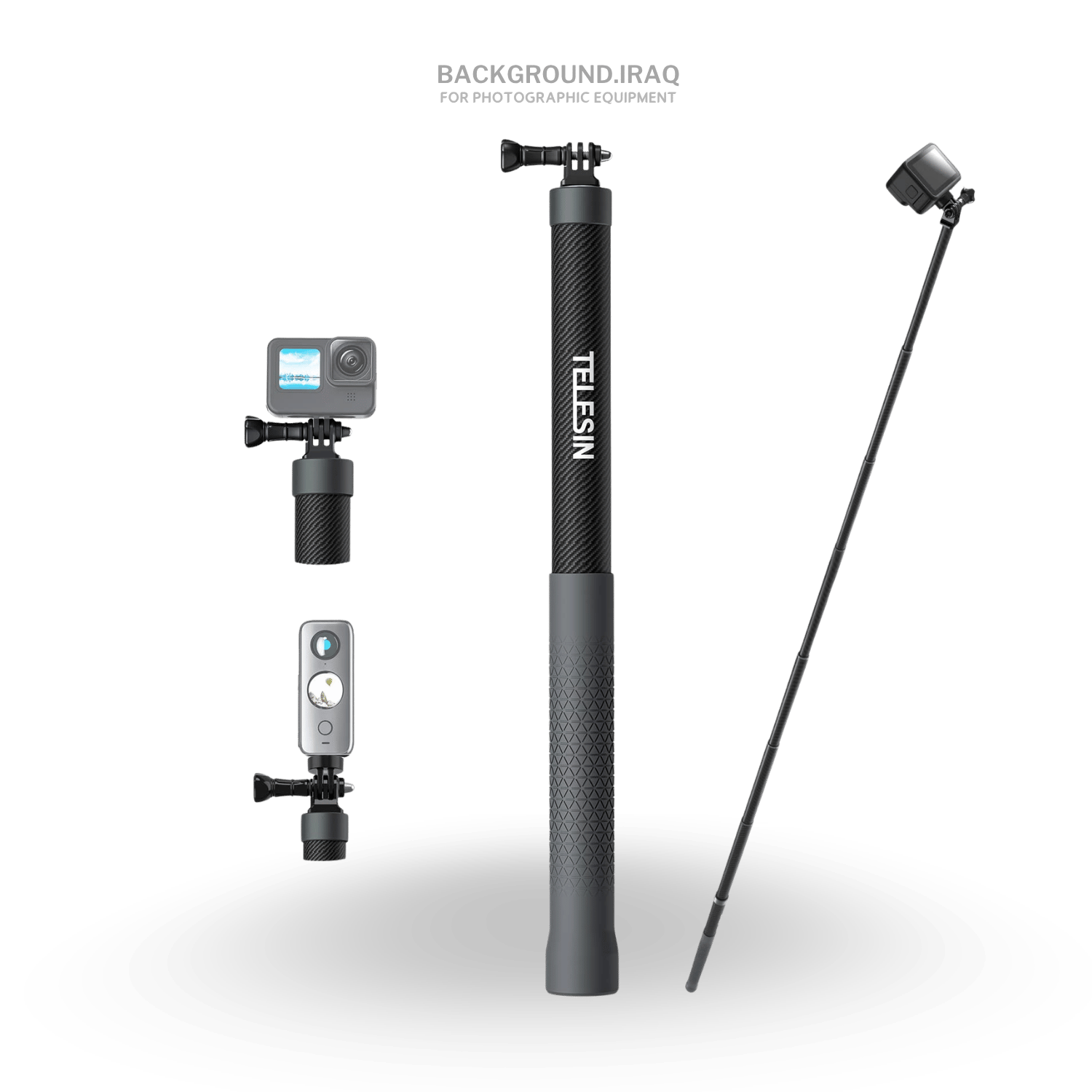 Telesin GP-MNP-300-3 Carbon Fiber selfie 3m