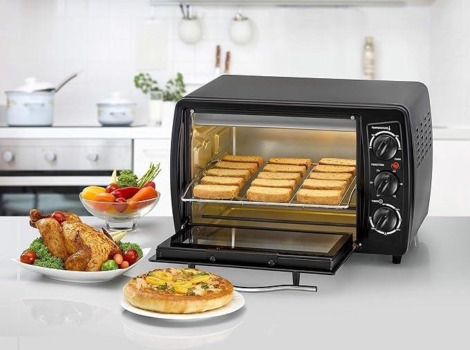 بلاك +ديكر TRO19RDG-B5 فرن تحميص كهربائي بسعة 19 لتر – باب زجاجي مزدوج