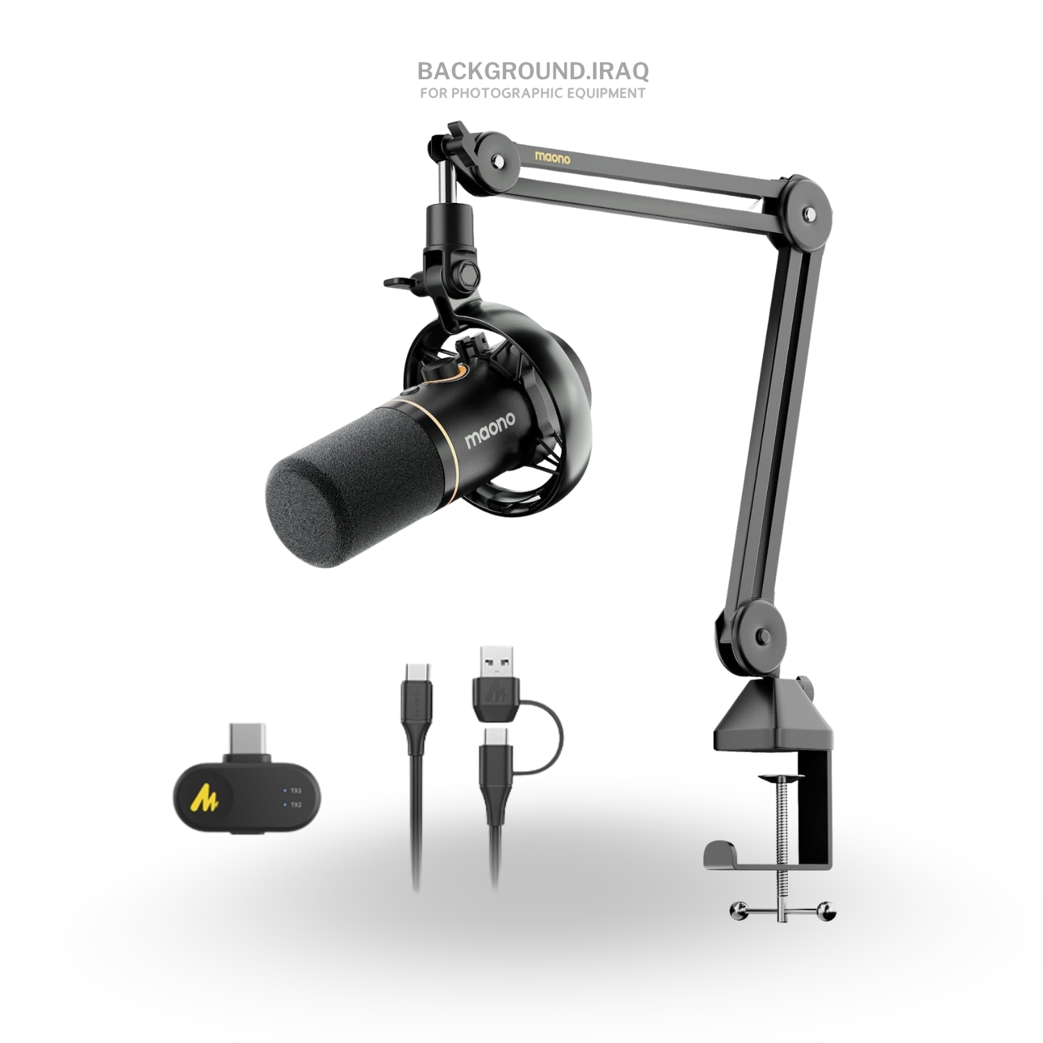 PD200W Hybrid Wireless RGB USB/XLR Dynamic Microphon