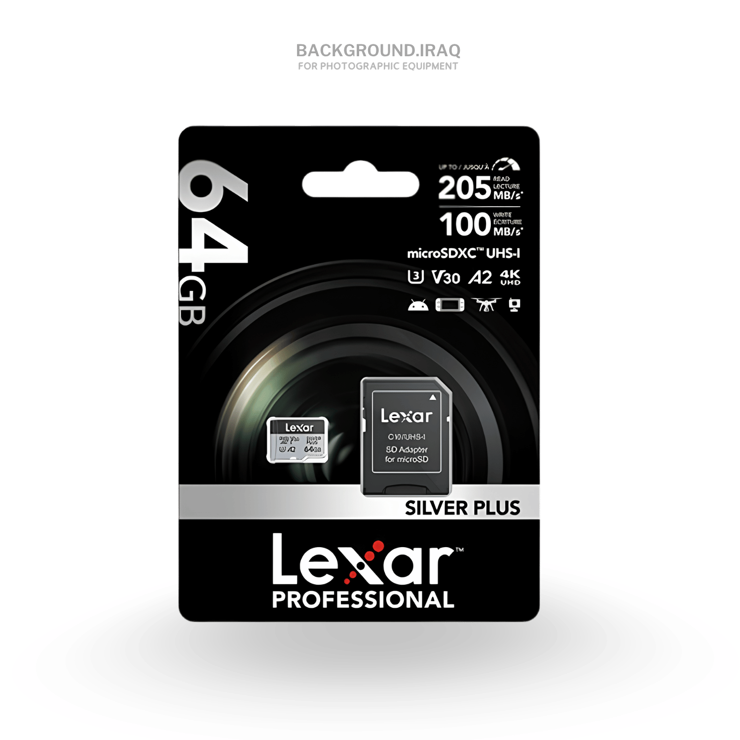 Lexar Silver Plus 64GB UHS-I V30 (205MB/s) microSDXC