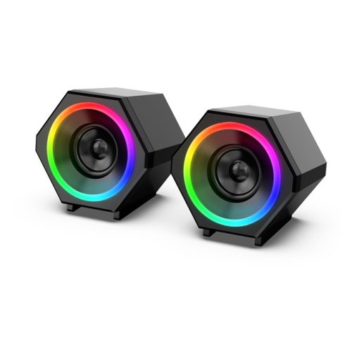 سماعات كمبيوتر مكتبية - Kisonli L-6060 RGB Speaker