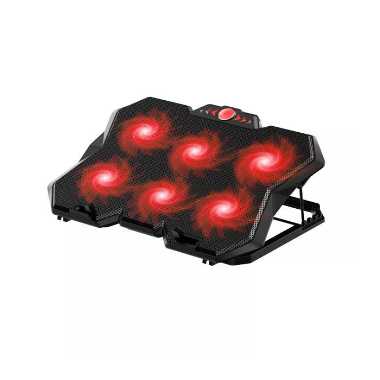 قاعدة تبريد للاب توب ميكوسو NCP-786 بـ 6 مروح تدعم شاشات 12 إلى 19 إنش - إضاءة ملونة (Cool Colorful Lamp Effect) - محرك قوي وهادئ جداً Mikuso NCP-786 Cooling Pad for 12"-19" Laptops - 6 Cooling Fans - Cool Colorful Lamp Effect - Strong Core & Super Silent