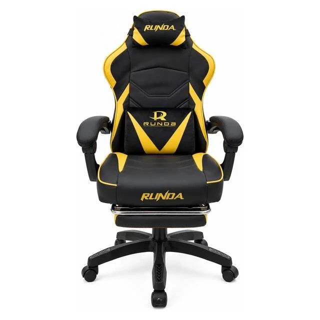Runda RD-6065 Gaming Chair (Black Yellow)