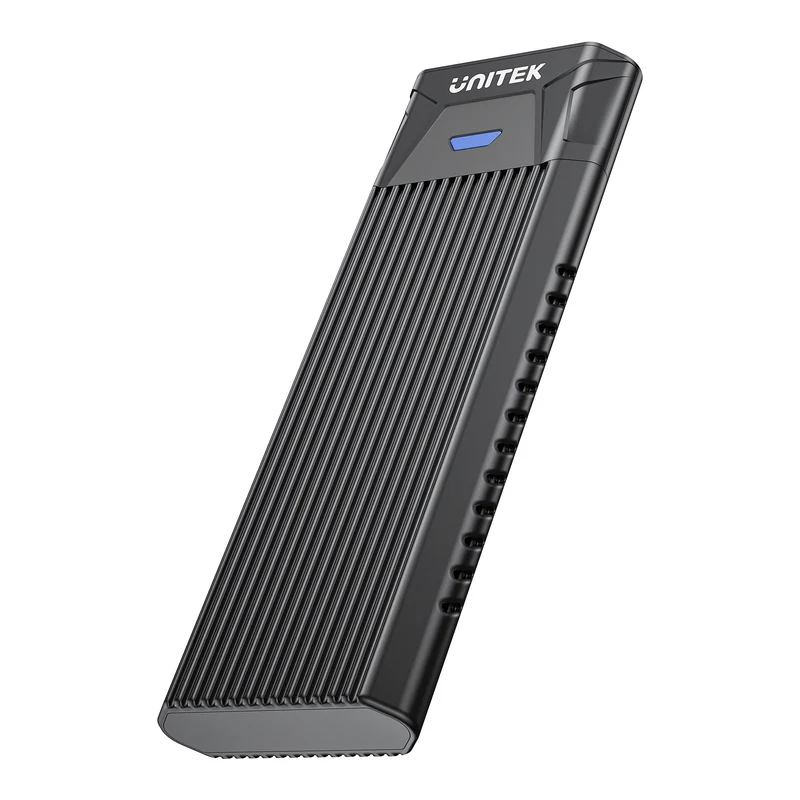 يونيتيك SolidForce S1203ABK حاوية M.2 NVMe SSD يو إس بي-سي 10 جيجابت في الثانية بدون أدوات - أسود