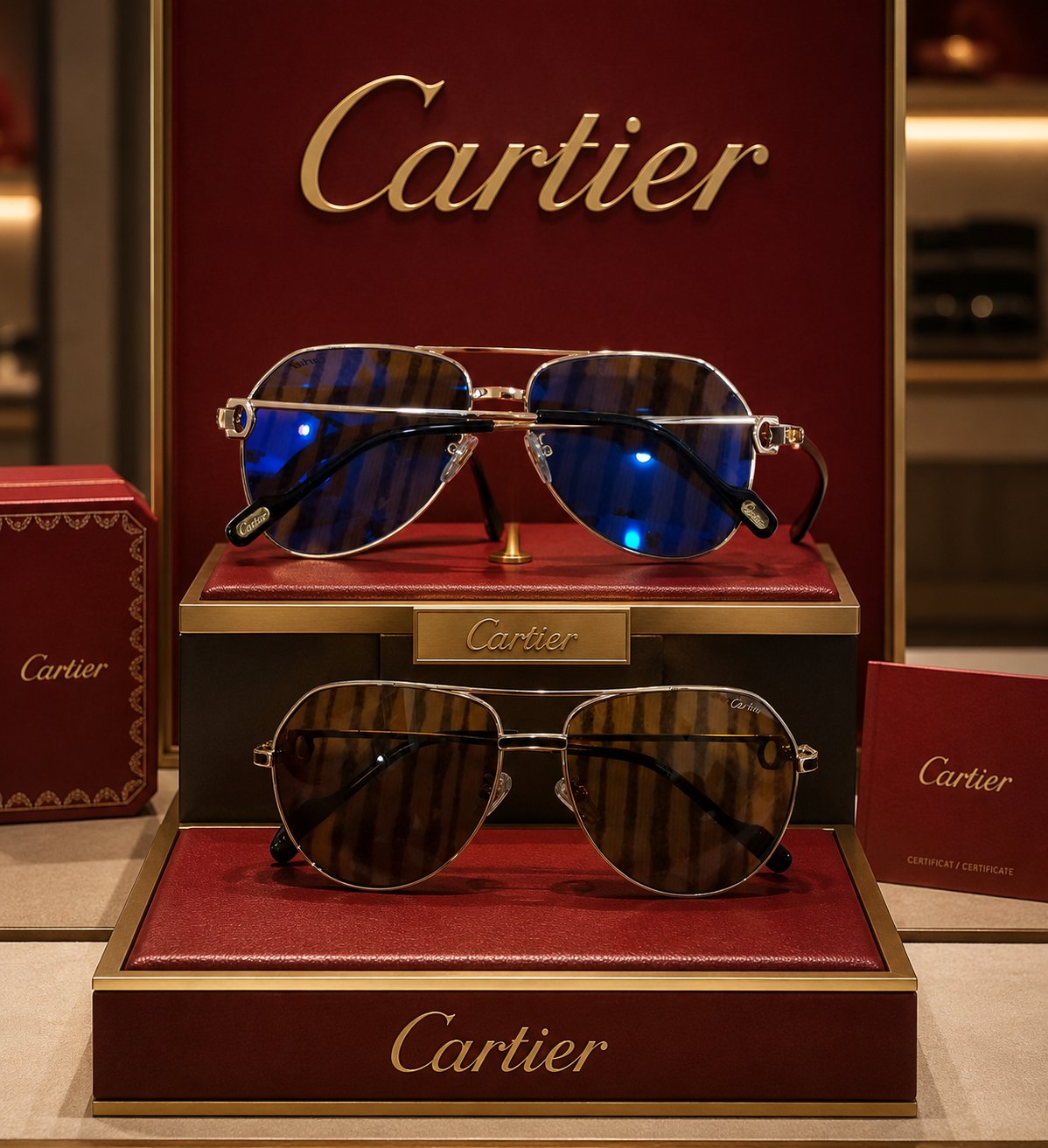 Cartier presidential glasses