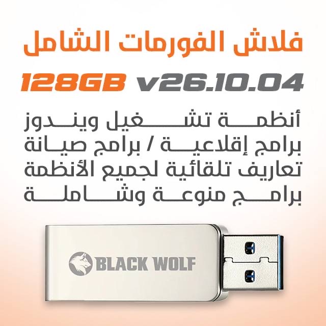 تهيئة محرك أقراص فلاش (128 جيجابايت) الإصدار الكامل v26.10.04