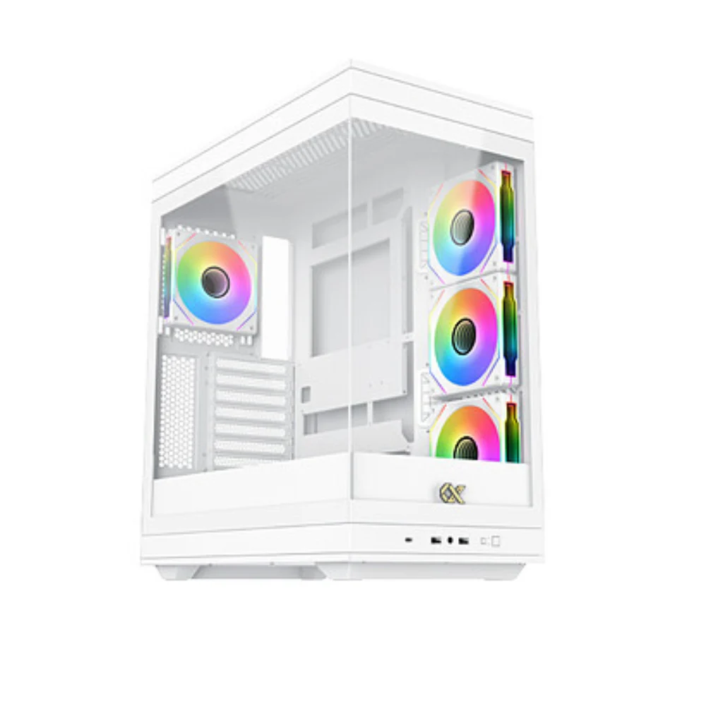 XIGMATEK META ARCTIC – E-ATX Mid-Tower PC Case – White