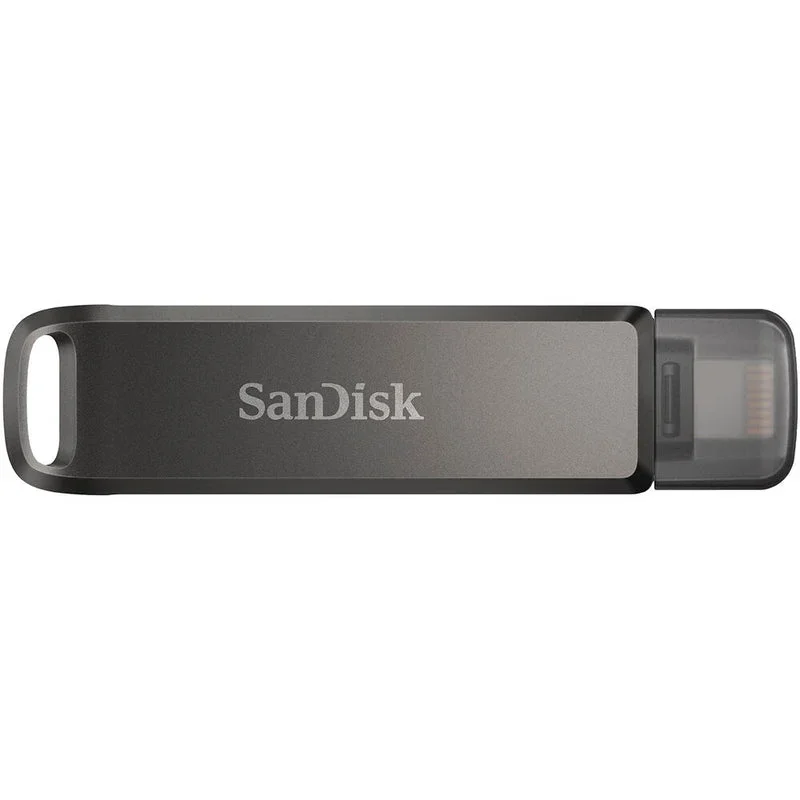 SanDisk iXpand Flash Drive Luxe 64GB – Dual USB Type-C & Lightning Connectors, USB 3.1 Gen 1, All-Metal Swivel Design, Automatic iPhone Backup