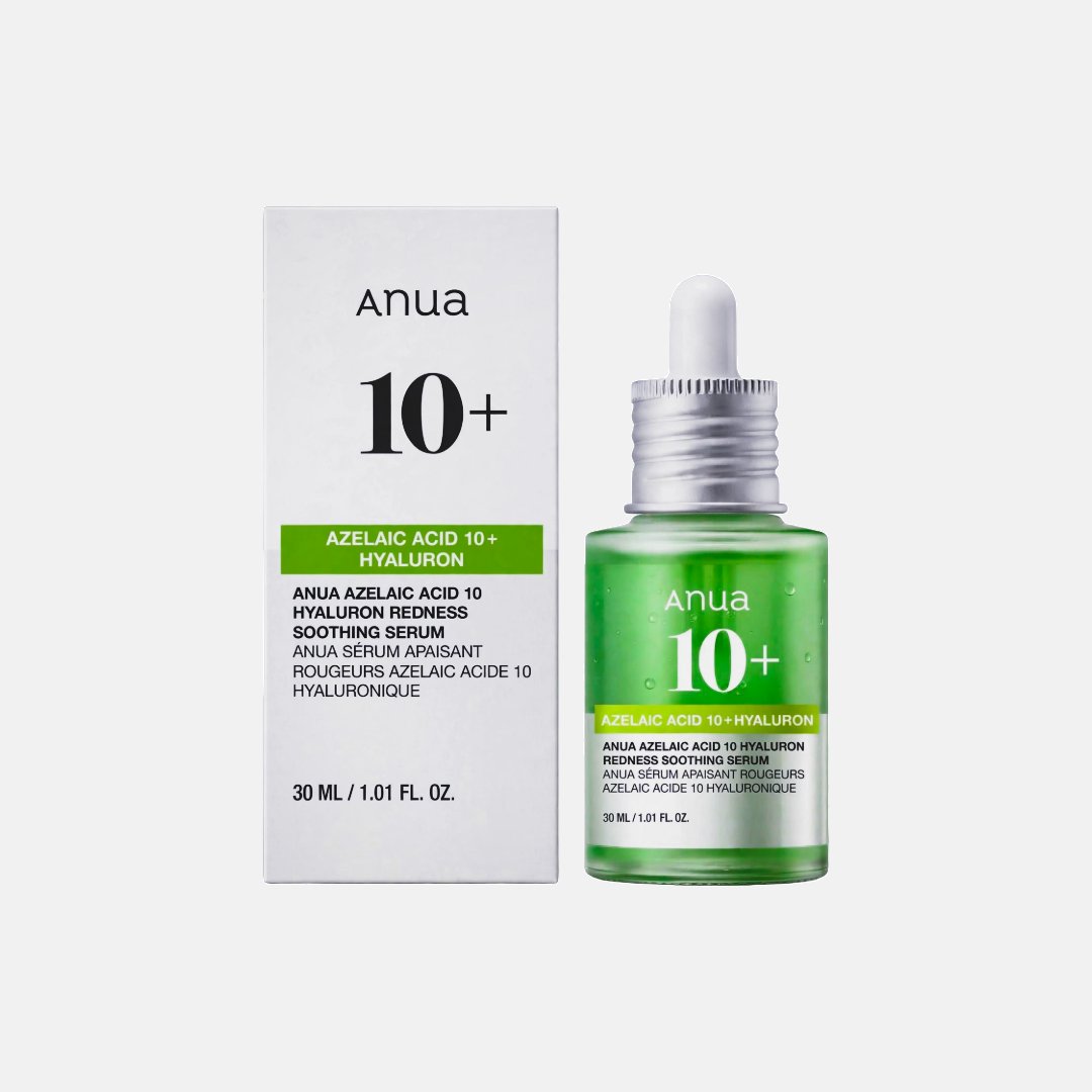 Anua Azelaic Acid 10 + Hyaluronic Acid Serum: calms redness, treats breakouts, and hydrates sensitive skin