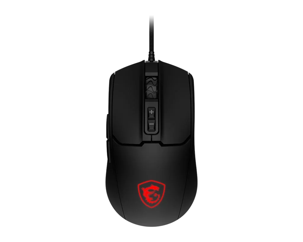 MSI FORGE GM100 Gaming Mouse – 6400 DPI, 6-Mode RGB, 7 Buttons, Symmetrical Design, 10M Click Durability
