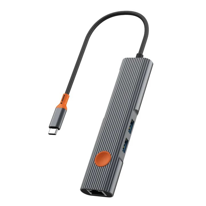 موزع Wiwu للسفر 5 في 1 USB-C Wi-HB005