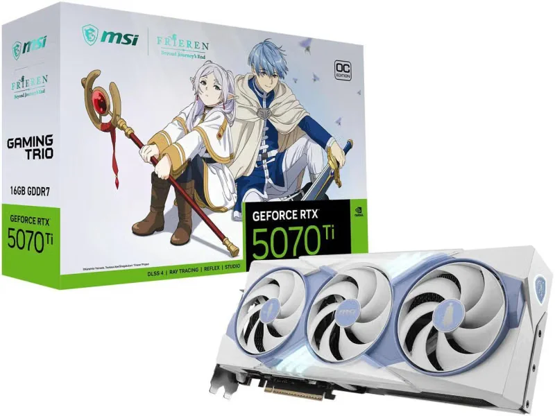 بطاقة شاشة إم إس إي جيفورس RTX 5070 Ti إصدار فريرين بسعة 16 جيجابايت GDDR7
