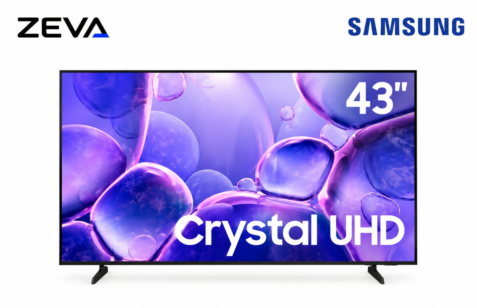 تلفزيون سامسونج سمارت 43 بوصة بدقة 4K UHD مع معالج Crystal Processor 4K ونظام Tizen