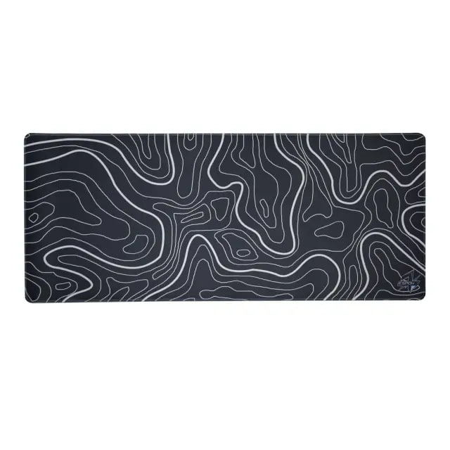 1ESPORT MOUSEPAD 90*40 BLACK TOPOGRAPHIC
