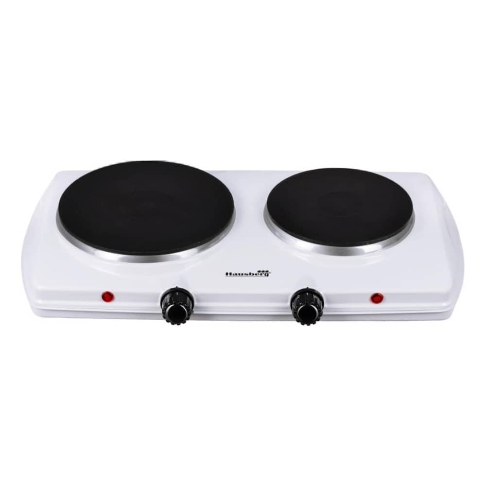 Hausberg HB-520AB Double Electric Hot Plate - White