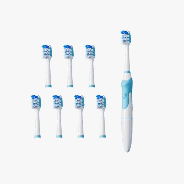 فرشاة أسنان كهربائية Oraimo SoniCare مع 8 رؤوس فرشاة – أبيض