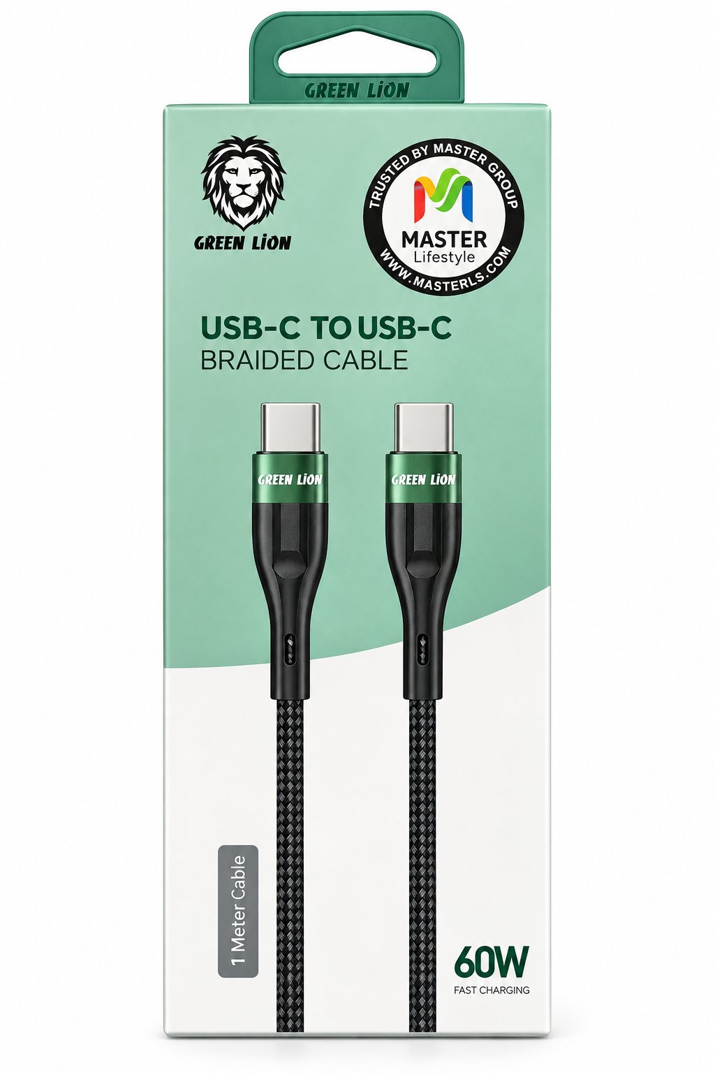 كيبل جرين ليون USB-C إلى USB-C سريع 60 واط