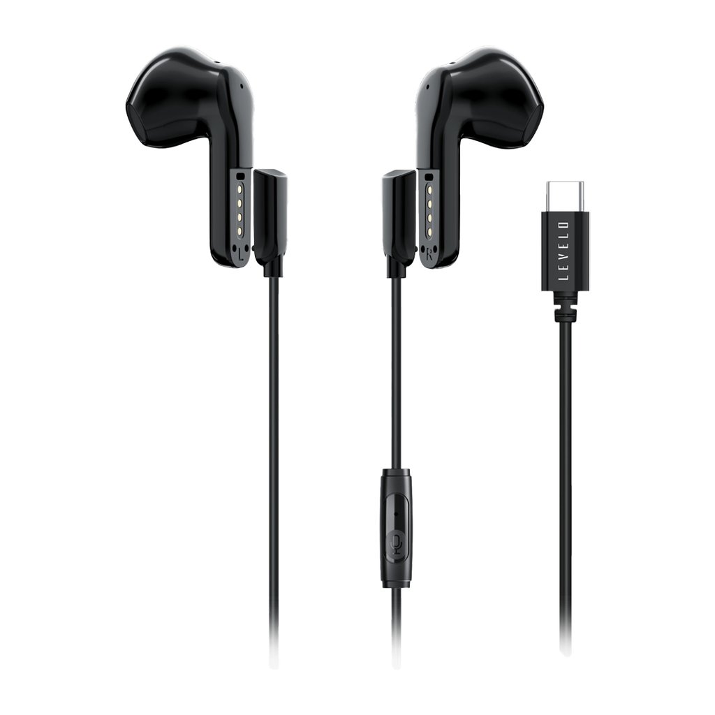 سماعات أذن Levelo SoundFlex اللاسلكية والسلكية 2 في 1