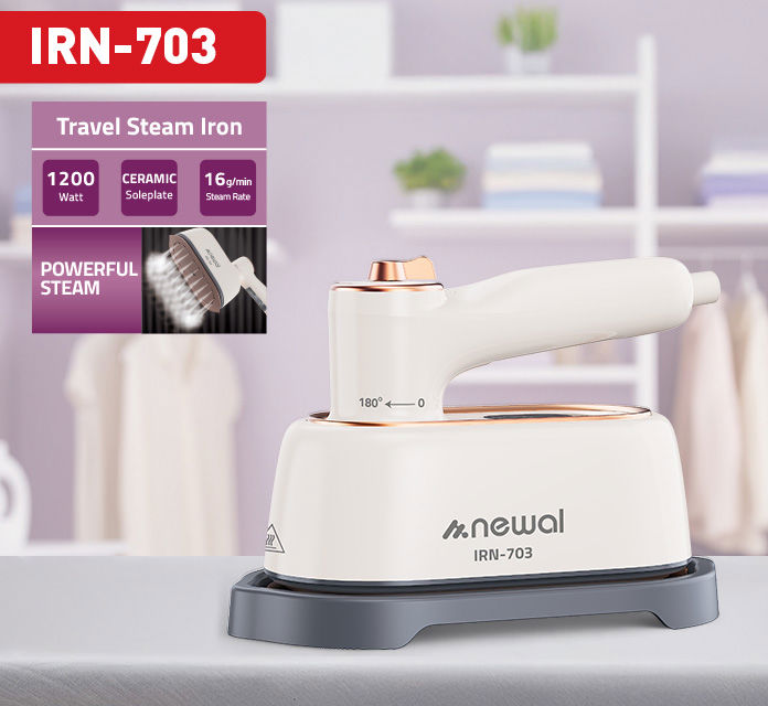 مكواة بخار للسفر IRN-703 من ماركة نيوال