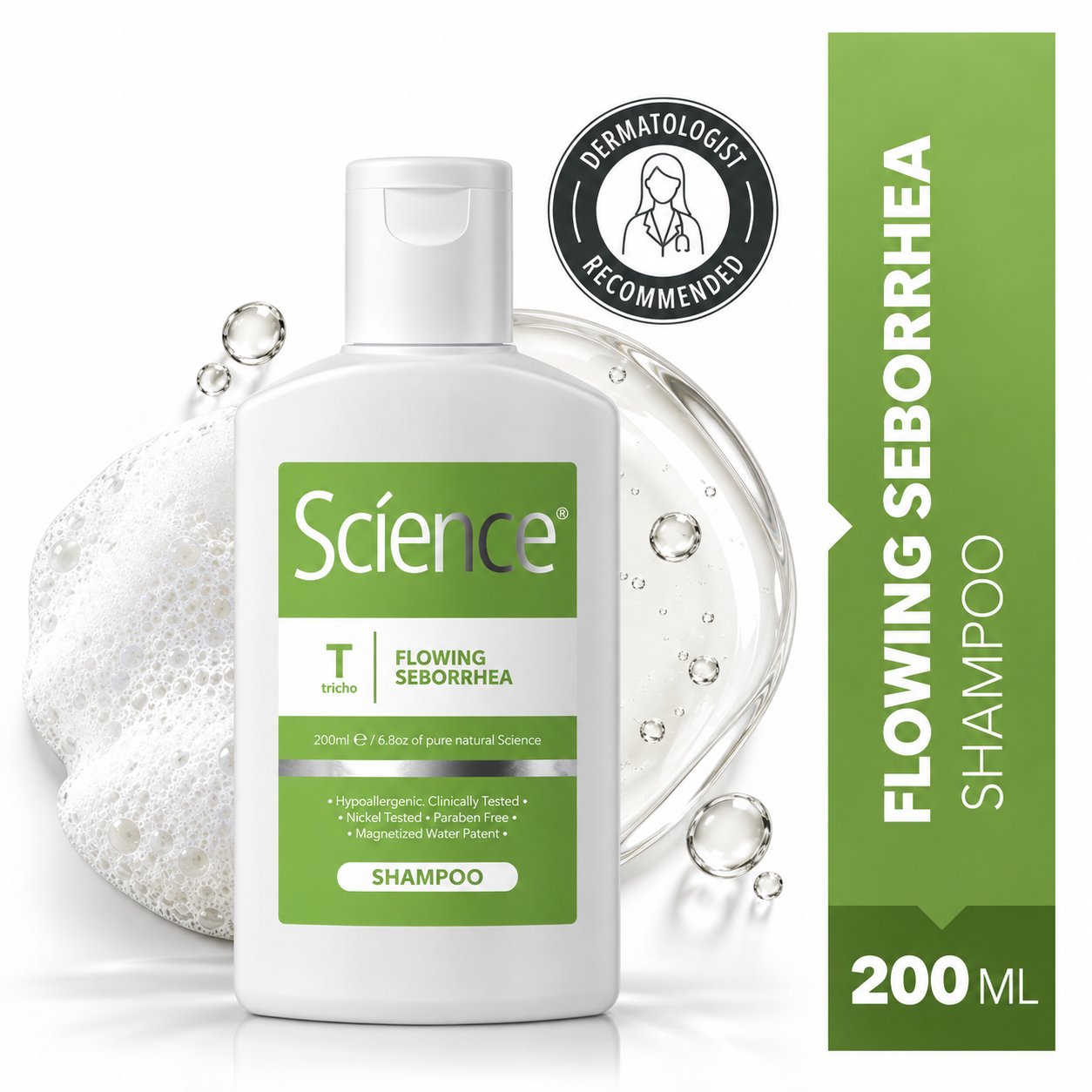 Flowing seborrhea shampoo