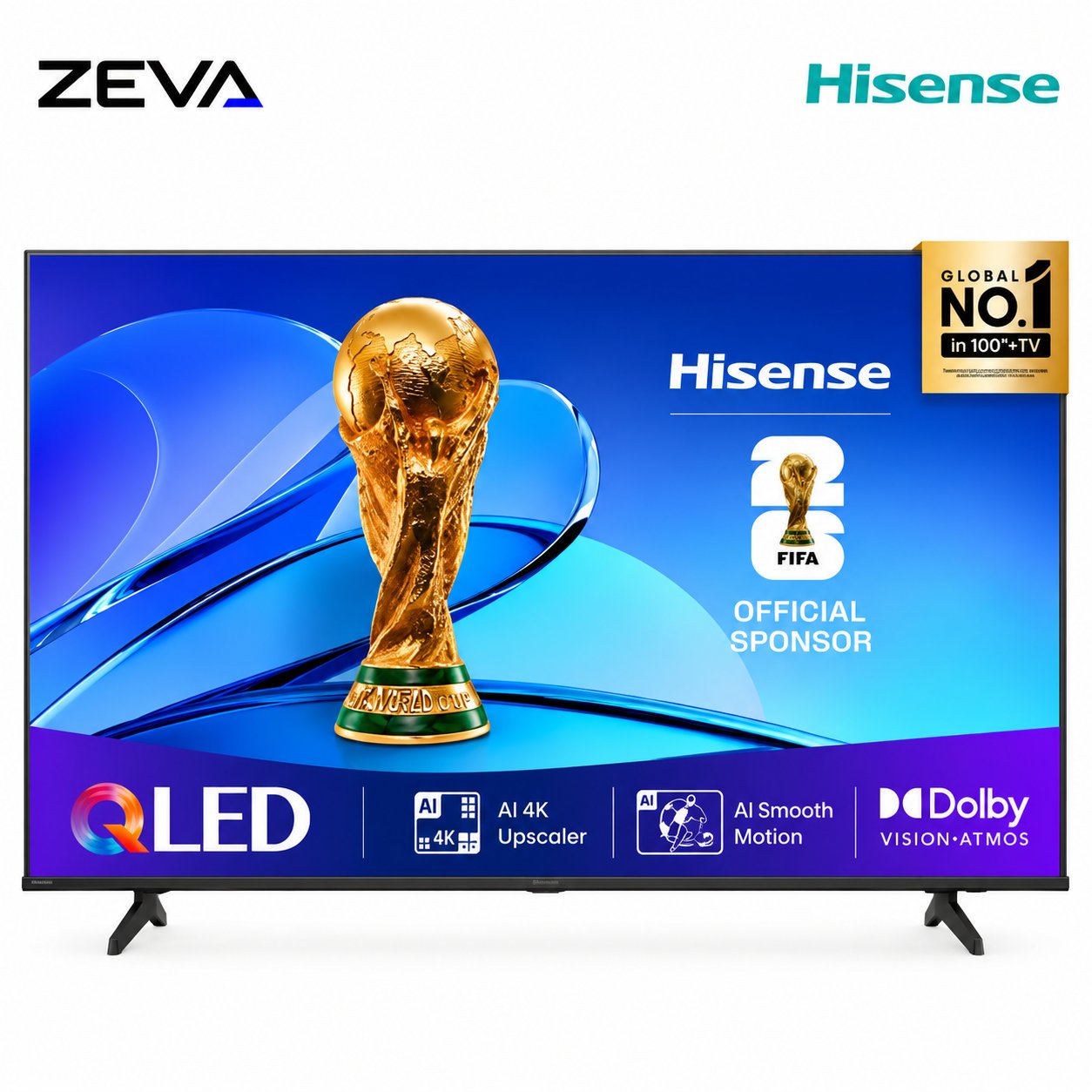 Hisense 55-Inch 4K QLED Smart TV with Quantum Dot and Dolby Vision