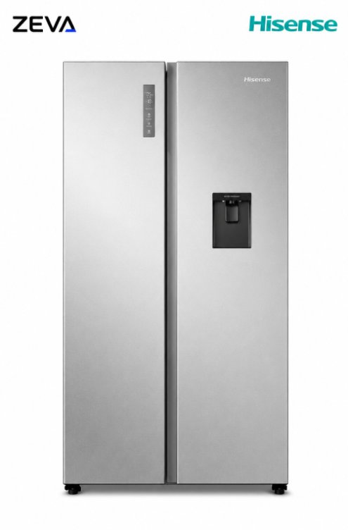 Hisense 670L (24ft) Side-by-Side Refrigerator with Inverter Compressor and Total No Frost