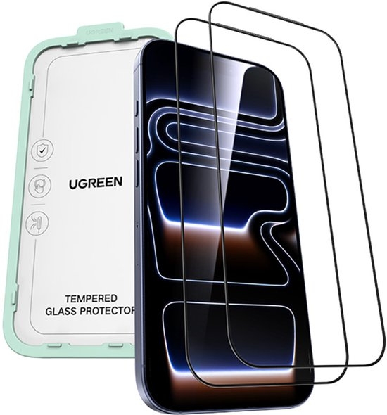 زجاج حماية يوغرين iPhone 17 Pro Max – قطعتان