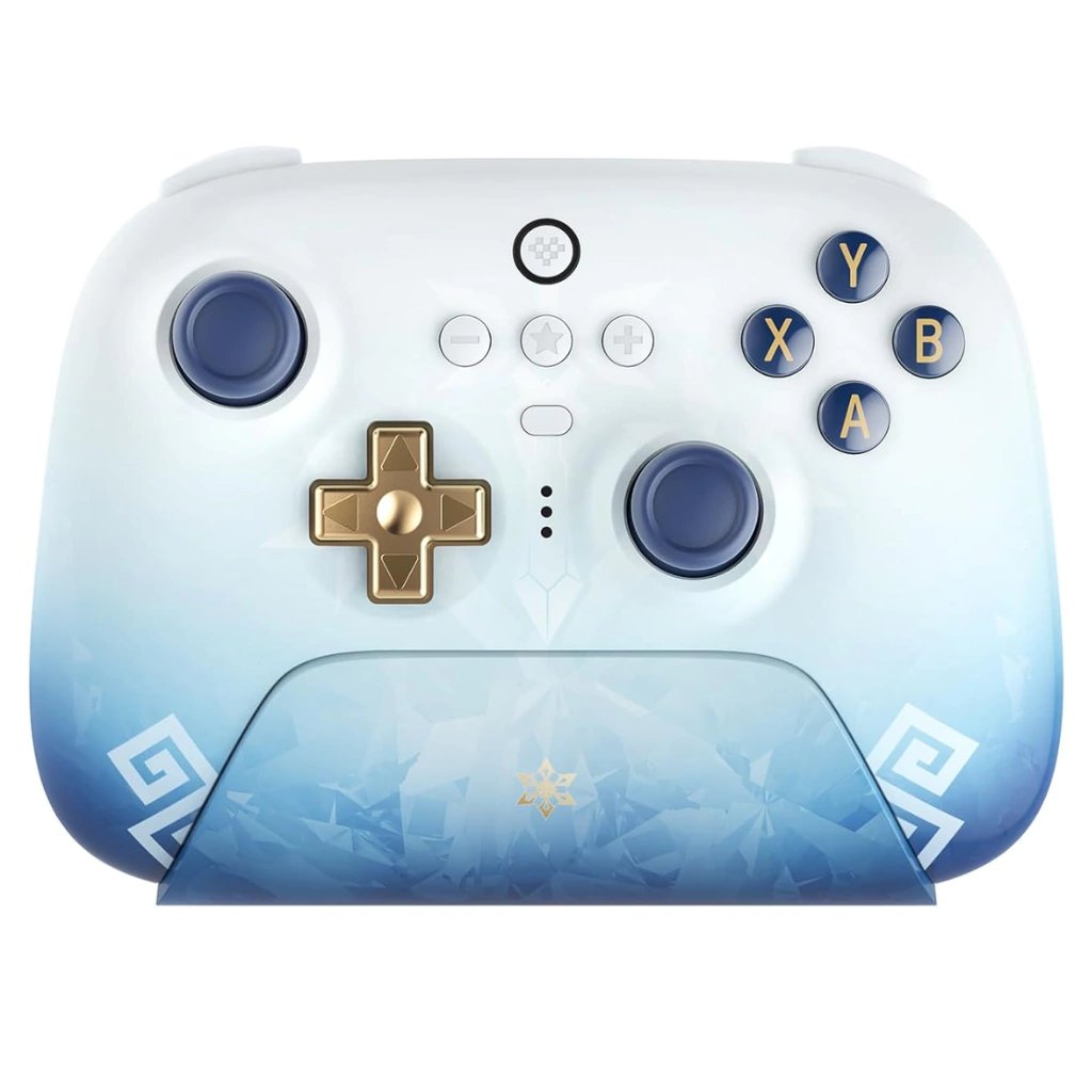 يد تحكم ألعاب 8BitDo Ultimate 2.4G اللاسلكية إصدار Chongyun المرخص رسمياً من Genshin Impact، لأجهزة الكمبيوتر وأندرويد وSteam