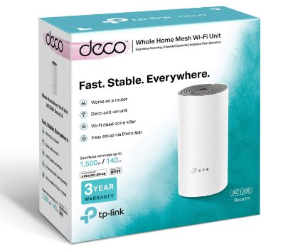 TP-Link Deco E4 AC1200 Whole Home Mesh Wi-Fi System (1-Pack) راوتر