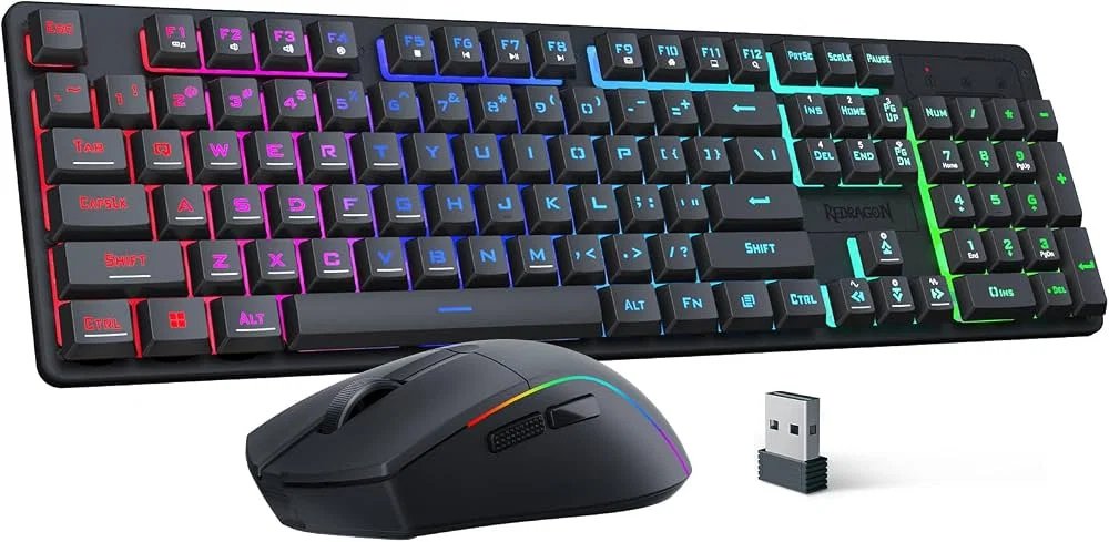 Redragon S107-BA Complete 3-in-1 PC Gaming Bundle (Keyboard, Mouse & Pad)