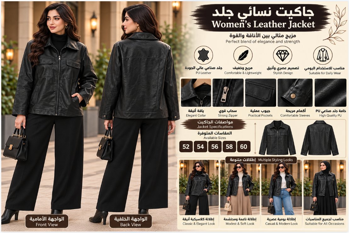 سترة جلدية للجنسين 01